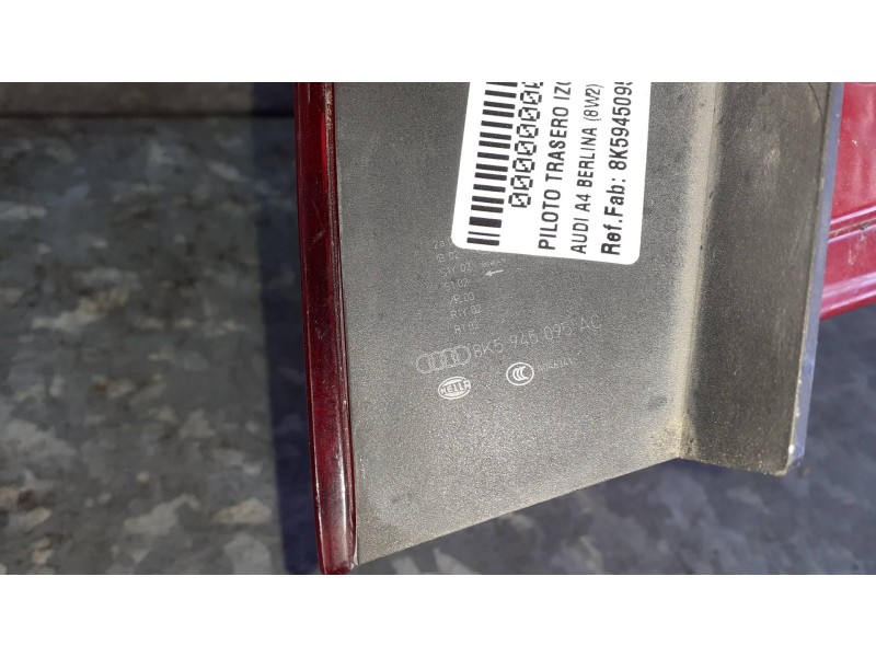 Recambio de piloto trasero izquierdo para audi a4 berlina (8w2) referencia OEM IAM 8K5945095AC  