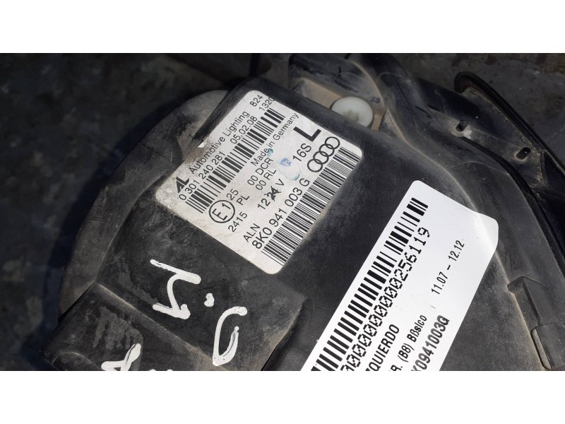 Recambio de faro izquierdo para audi a4 ber. (b8) básico referencia OEM IAM 8K0941003G  XENON