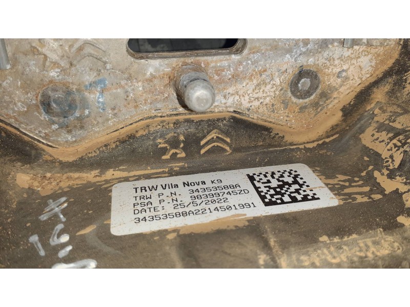 Recambio de volante para peugeot rifter referencia OEM IAM 98399745ZD  