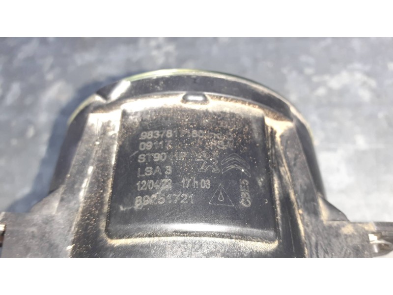 Recambio de faro antiniebla izquierdo para peugeot rifter referencia OEM IAM 9837817180  