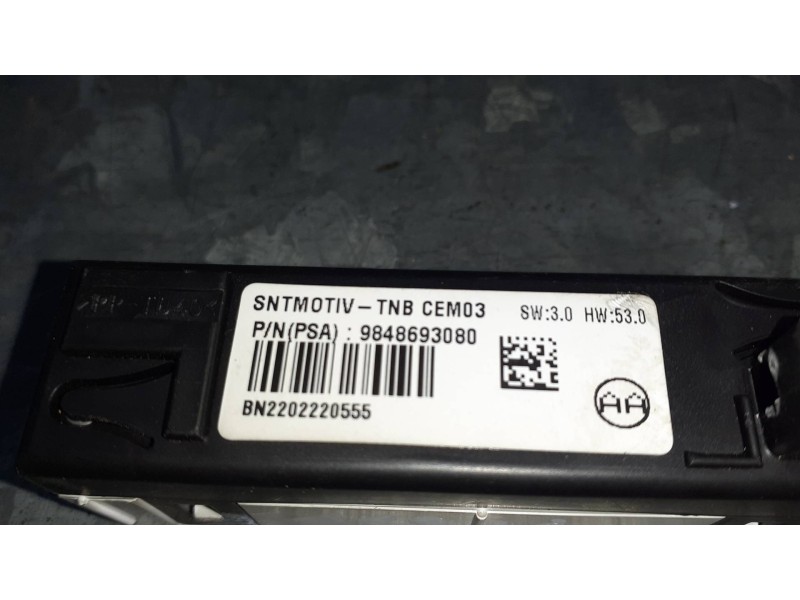Recambio de modulo electronico para peugeot rifter referencia OEM IAM 9848693080  