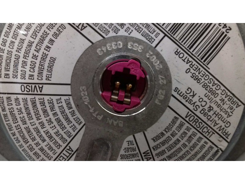 Recambio de airbag delantero izquierdo para seat ibiza (6k) sxe referencia OEM IAM 61400240B00  