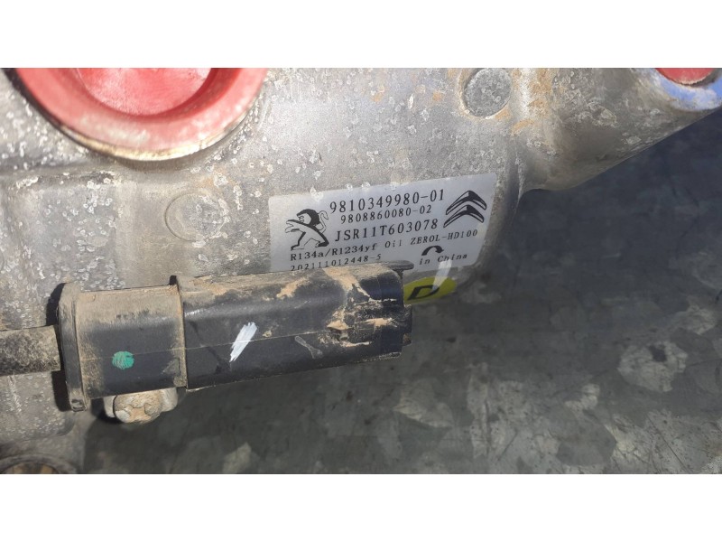 Recambio de compresor aire acondicionado para peugeot rifter referencia OEM IAM 9810349980 2 PINES 202111012448