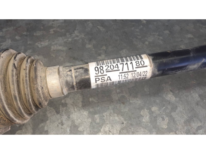 Recambio de transmision delantera derecha para peugeot rifter referencia OEM IAM 9820471180  