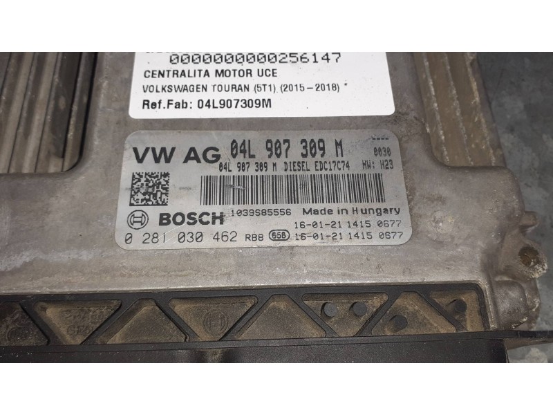 Recambio de centralita motor uce para volkswagen touran (5t1) referencia OEM IAM 04L907309M  0281030642