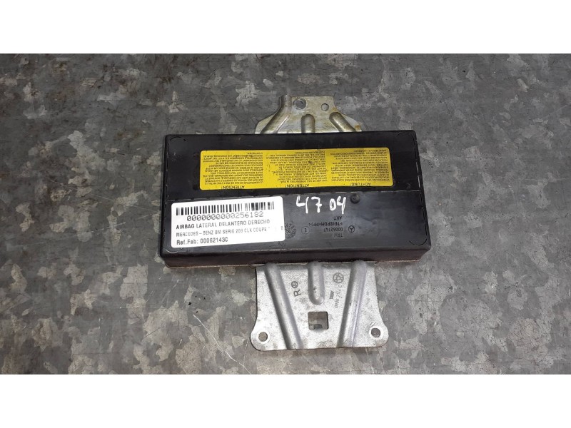 Recambio de airbag lateral delantero derecho para mercedes-benz clase clk (w208) coupe referencia OEM IAM 00062143C  