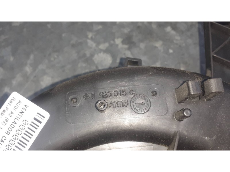 Recambio de ventilador calefaccion para audi a2 (8z) 1.4 tdi (55kw) referencia OEM IAM 6Q1820015C  