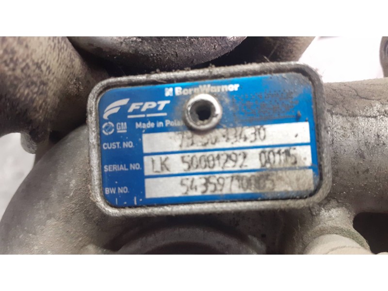 Recambio de turbocompresor para opel corsa d referencia OEM IAM 735013430 LK500012920015 5435970005