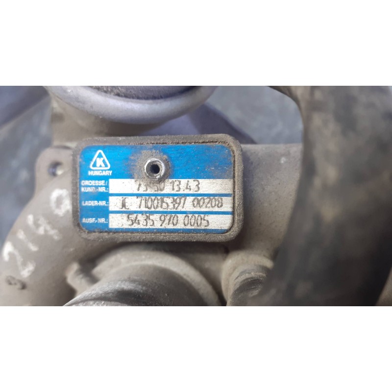 Recambio de turbocompresor para opel corsa d catch me referencia OEM IAM 73501343 JC71001539700208 54359700005