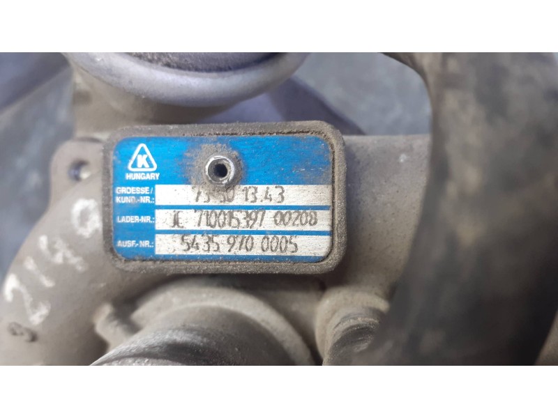 Recambio de turbocompresor para opel corsa d catch me referencia OEM IAM 73501343 JC71001539700208 54359700005