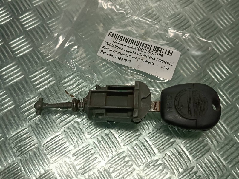 Recambio de cerradura puerta delantera izquierda para nissan primera berlina (p12) acenta referencia OEM IAM 54831913  