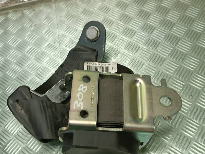 Recambio de cinturon seguridad trasero izquierdo para peugeot 308 referencia OEM IAM 96812534XX  