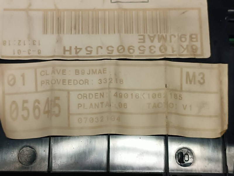 Recambio de pantalla multifuncion para seat ibiza (6k1) referencia OEM IAM 6K1035905J  