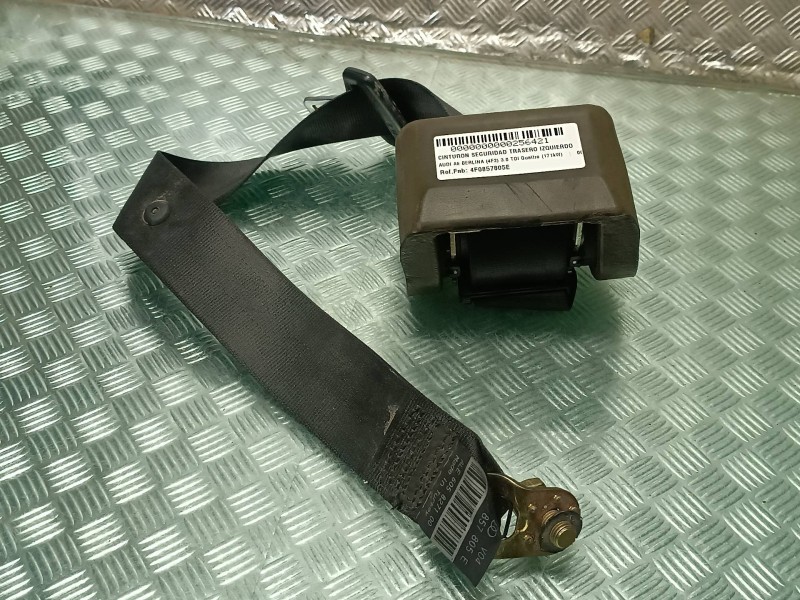 Recambio de cinturon seguridad trasero izquierdo para audi a6 berlina (4f2) 3.0 tdi quattro (171kw) referencia OEM IAM 4F0857805