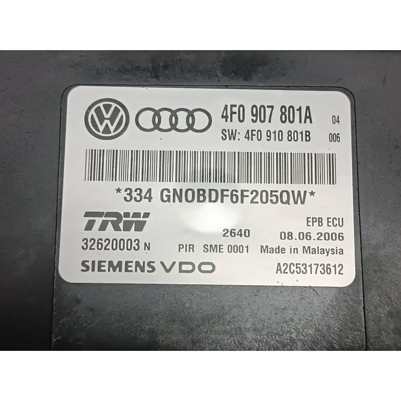 Recambio de modulo electronico para audi a6 berlina (4f2) 3.0 tdi quattro (171kw) referencia OEM IAM 4F0907801A 4F0910801B A2C53