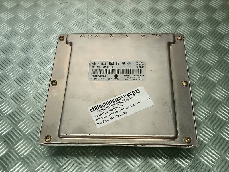 Recambio de centralita motor uce para mercedes-benz clase m (w163) referencia OEM IAM A6121536379 0281011408 BOSCH