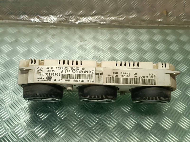 Recambio de mando climatizador para mercedes-benz clase m (w163) referencia OEM IAM A1638204989KZ 5HB96464304 BEHR HELLA