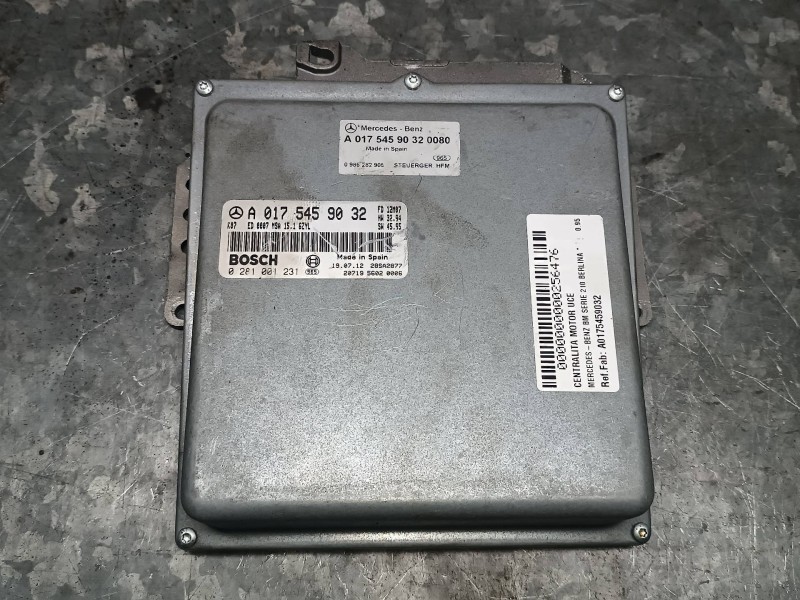 Recambio de centralita motor uce para mercedes-benz clase e (w210) berlina referencia OEM IAM A0175459032 0281001231 BOSCH
