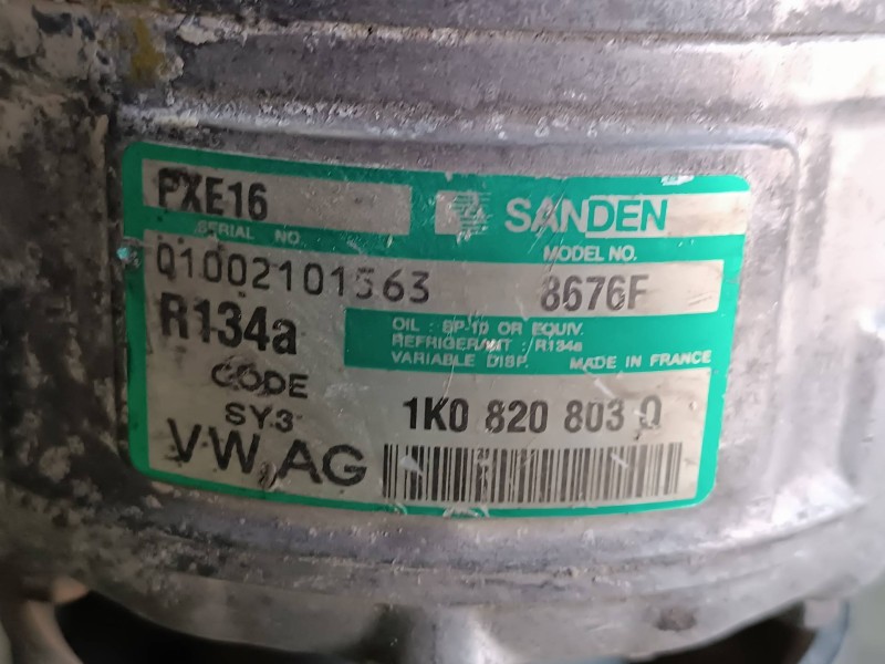 Recambio de compresor aire acondicionado para seat leon (1p1) referencia OEM IAM 1K0820803Q  