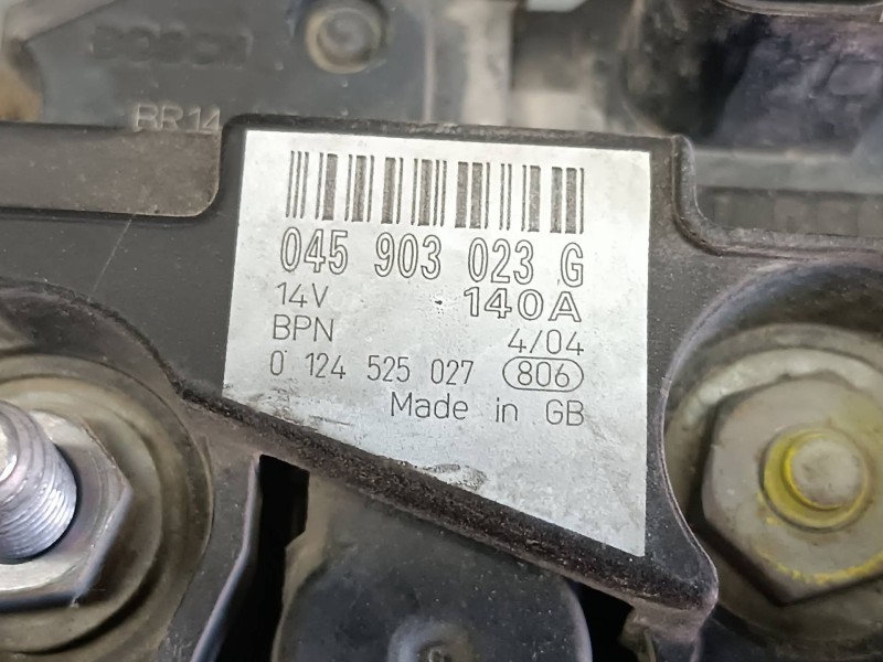 Recambio de alternador para audi a2 (8z) 1.4 tdi (55kw) referencia OEM IAM 045903023G  140A