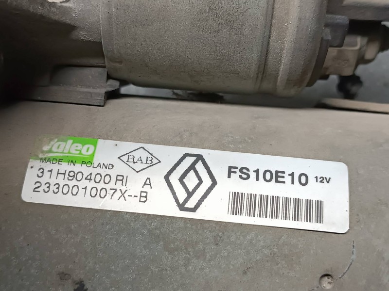 Recambio de motor arranque para renault megane iii coupe referencia OEM IAM 233001007XB 31H90400R VALEO