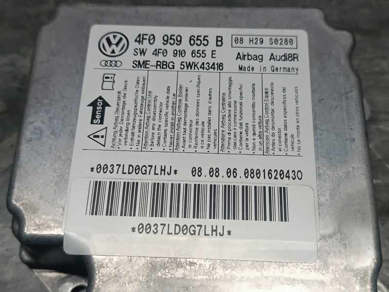 Recambio de centralita airbag para audi a6 allroad quattro (4fh) referencia OEM IAM 4F0959655B 4F0910655E 5WK43416