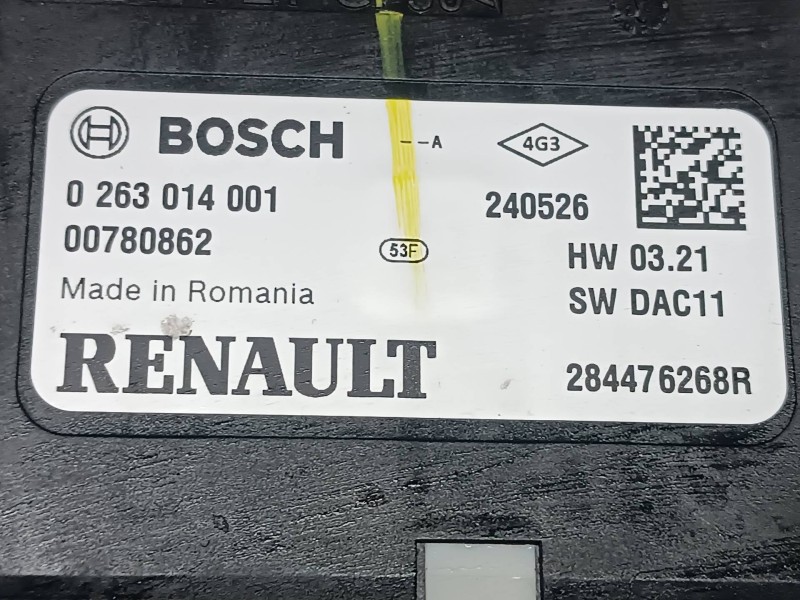 Recambio de modulo electronico para dacia duster ii referencia OEM IAM 284476268R 0263014001 