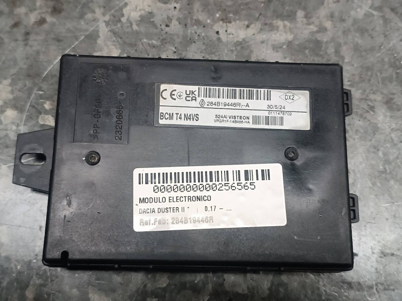 Recambio de modulo electronico para dacia duster ii referencia OEM IAM 284B19446R BCMT4N4VS VISTEON