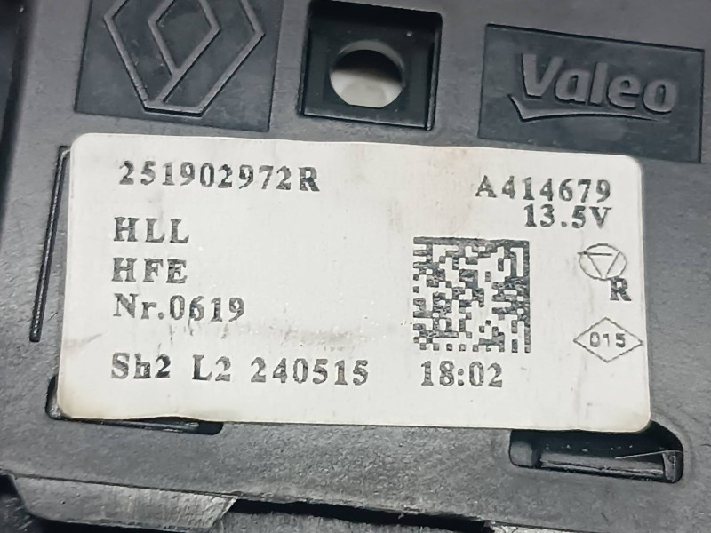 Recambio de interruptor para dacia duster ii referencia OEM IAM 251902972R  ALTURA LUCES