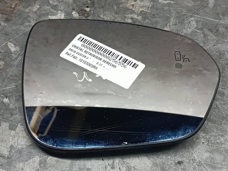 Recambio de cristal retrovisor derecho para dacia duster ii referencia OEM IAM 10103303RH CALEFACTABLE ELECTRICO