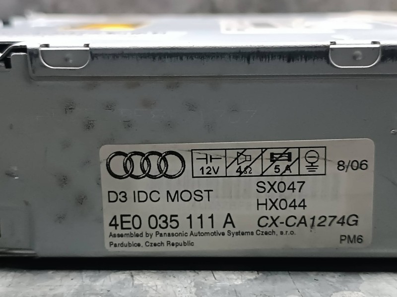 Recambio de sistema audio / radio cd para audi a6 allroad quattro (4fh) referencia OEM IAM 4E0035111A 4E0910111F PANASONIC
