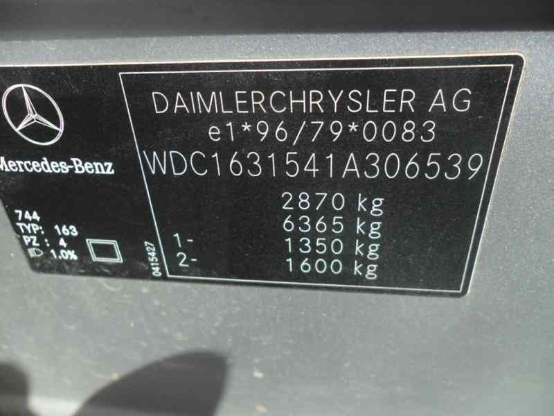 mercedes-benz clase m (w163) del año 2002