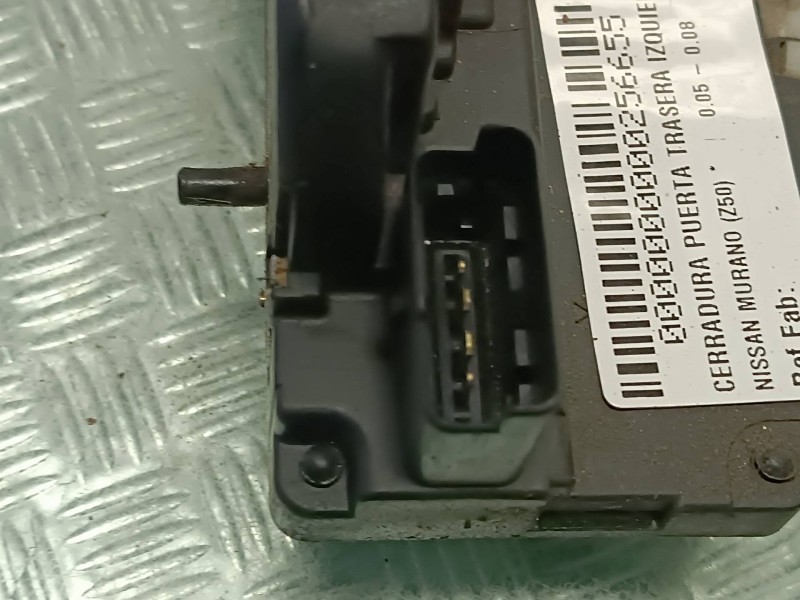 Recambio de cerradura puerta trasera izquierda para nissan murano (z50) referencia OEM IAM   CONECTOR 4 PINES
