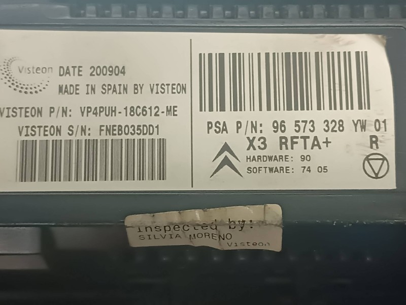 Recambio de mando climatizador para citroen c5 berlina referencia OEM IAM 96573328YW 96498318YW 96470291YW