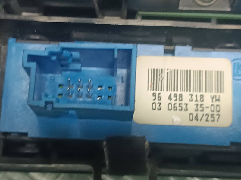 Recambio de mando climatizador para citroen c5 berlina referencia OEM IAM 96573328YW 96498318YW 96470291YW