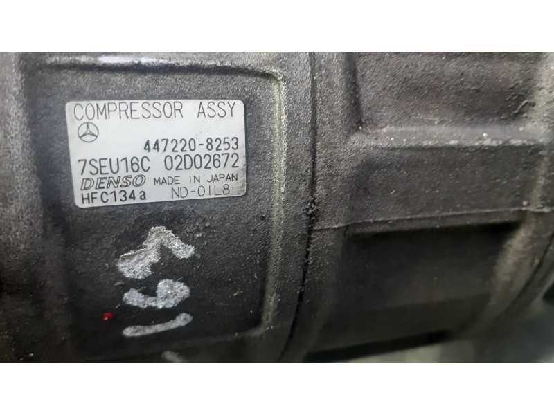 Recambio de compresor aire acondicionado para mercedes-benz clase m (w163) referencia OEM IAM 4472208253 7SEU16C DENSO