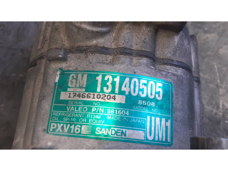 Recambio de compresor aire acondicionado para opel vectra c berlina referencia OEM IAM 13140505 1746610204 PXV16