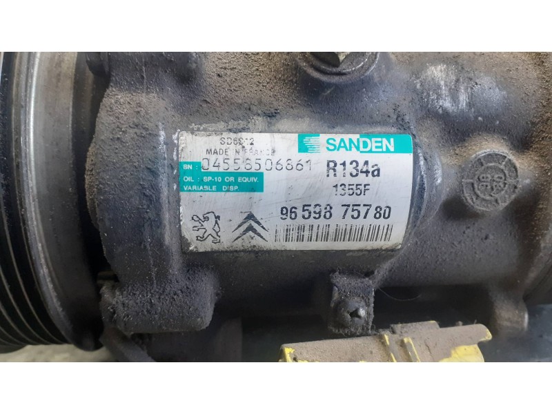 Recambio de compresor aire acondicionado para peugeot 207 referencia OEM IAM 9659875780 1355F 04558506861