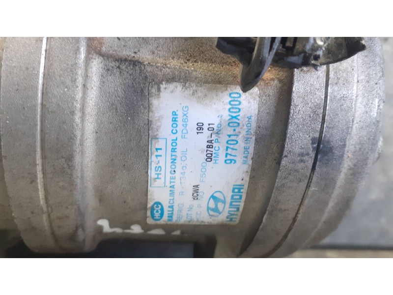 Recambio de compresor aire acondicionado para hyundai i10 referencia OEM IAM 977010X000 FD46XG 