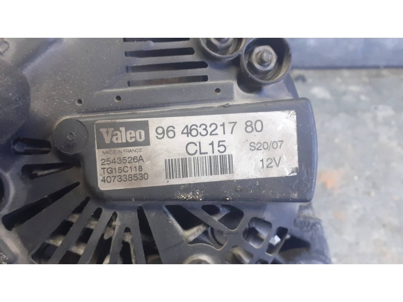 Recambio de alternador para peugeot 207 referencia OEM IAM 9646321780 CL15 2543526A