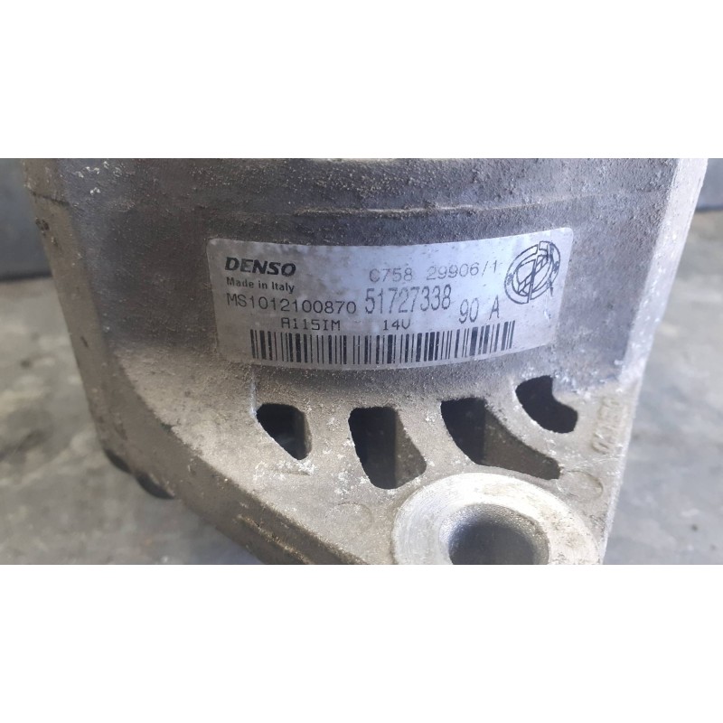 Recambio de alternador para fiat stilo (192) 1.9 120 dynamic multijet referencia OEM IAM MS1012100870 51727338 90A