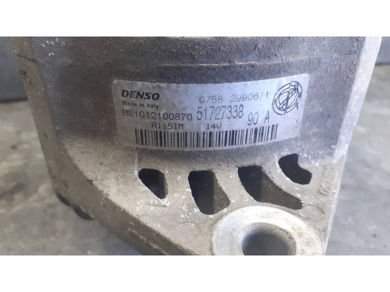 Recambio de alternador para fiat stilo (192) 1.9 120 dynamic multijet referencia OEM IAM MS1012100870 51727338 90A