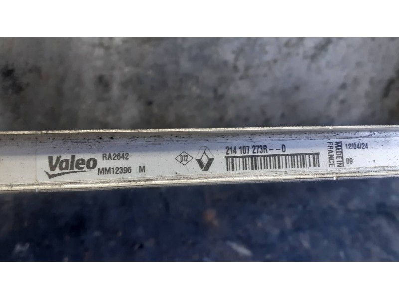Recambio de radiador agua para dacia duster ii referencia OEM IAM MM12396M RA2642 VALEO