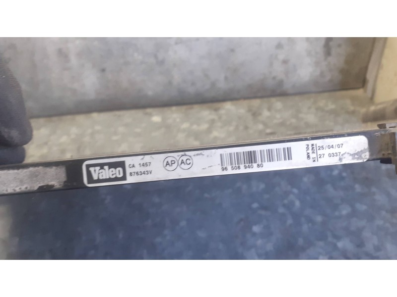 Recambio de condensador / radiador aire acondicionado para peugeot 207 referencia OEM IAM 9650894080 876343V CA1457