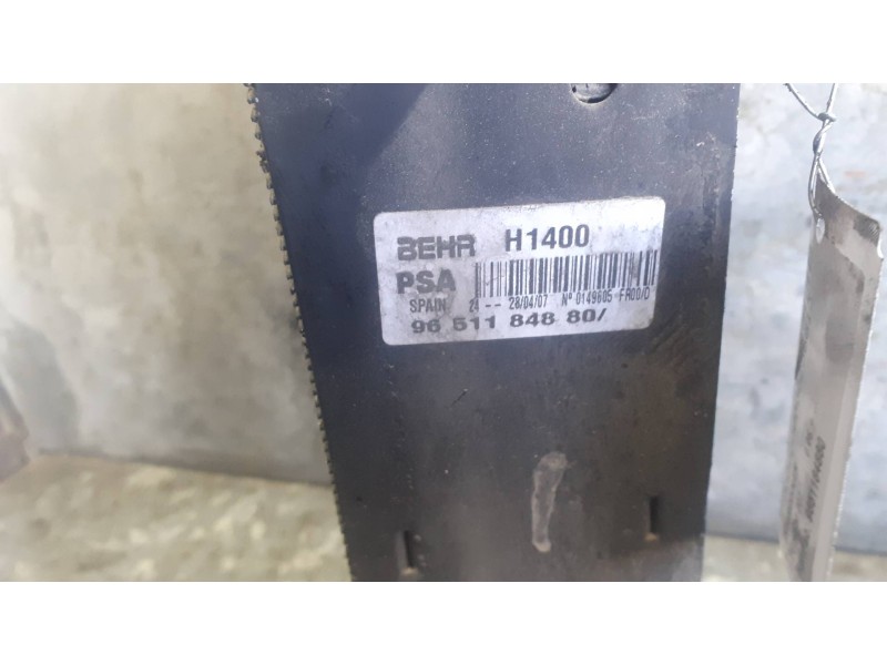 Recambio de intercooler para peugeot 207 referencia OEM IAM 9651184880 H1400 