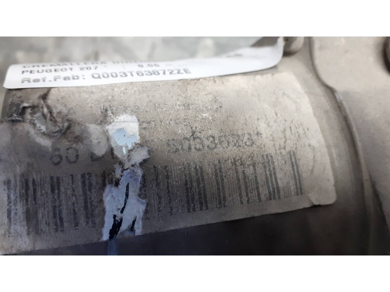 Recambio de cremallera direccion para peugeot 207 referencia OEM IAM Q003T63872ZE  