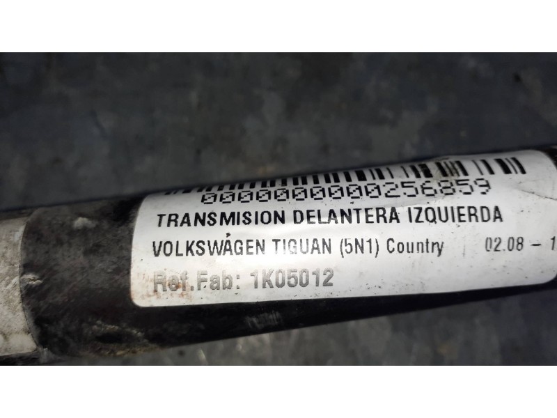 Recambio de transmision delantera izquierda para volkswagen tiguan (5n1) country referencia OEM IAM 1K05012 3DJ 