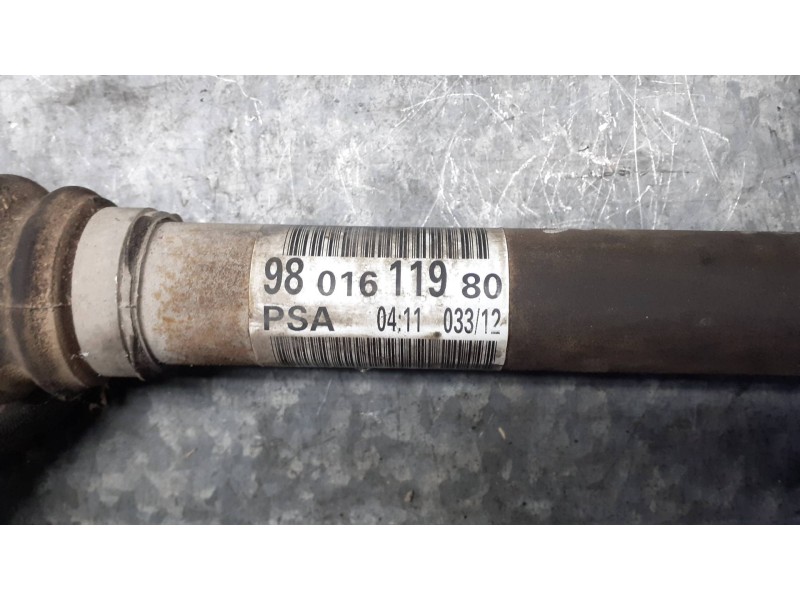 Recambio de transmision delantera izquierda para peugeot 508 access referencia OEM IAM 9801611980  