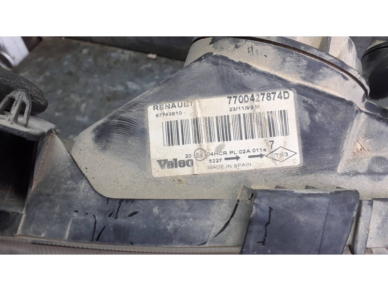 Recambio de faro izquierdo para renault megane i classic (la0) referencia OEM IAM 7700427874D  