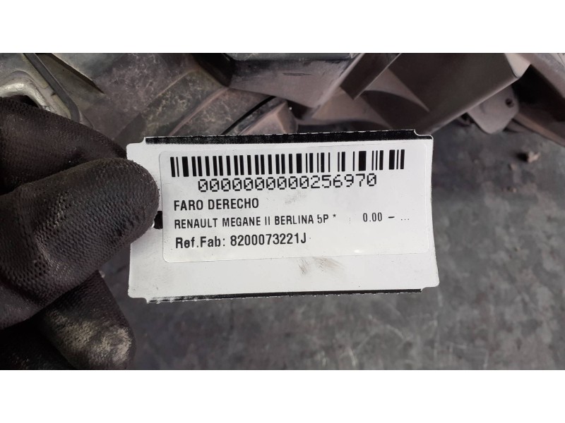 Recambio de faro derecho para renault megane ii berlina 5p referencia OEM IAM 8200073221J 89307000 
